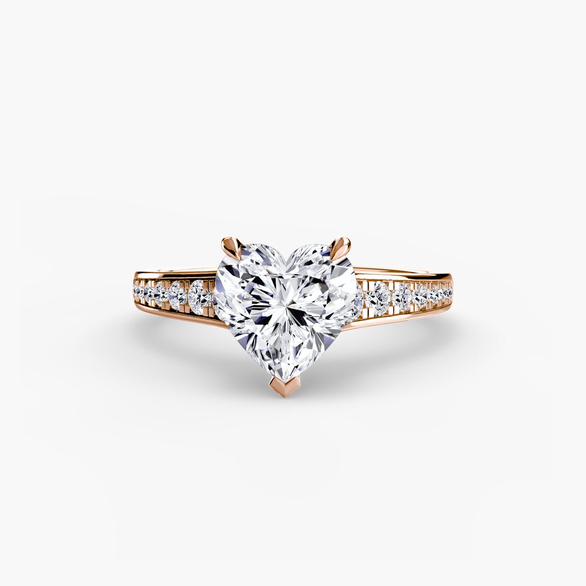 Bianca Solitaire with Pavé