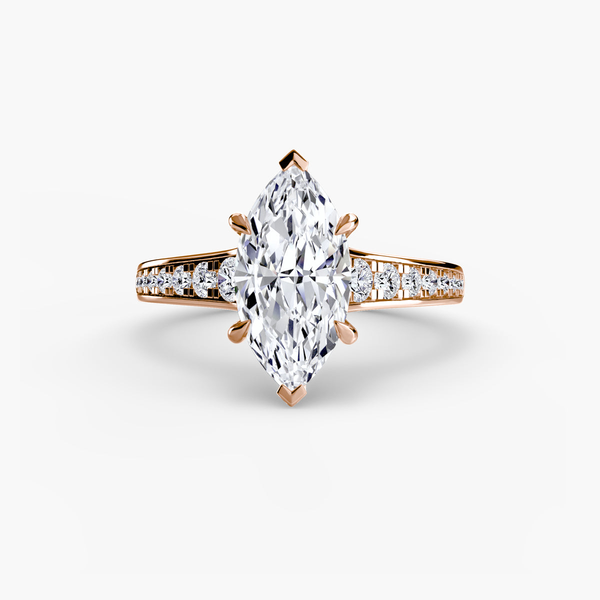 Bianca Solitaire with Pavé