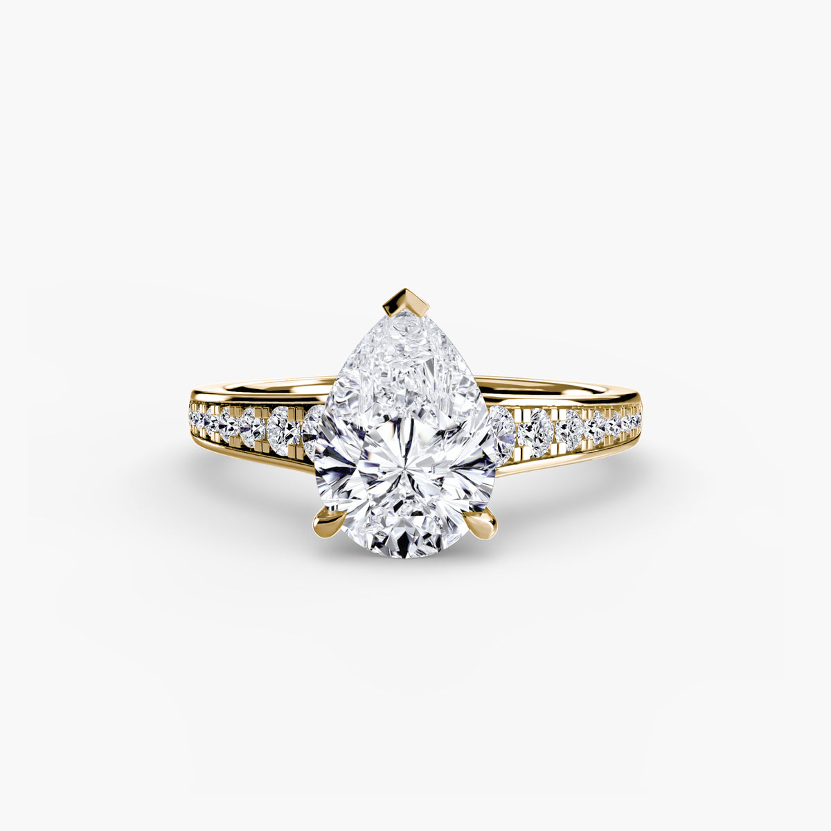 Bianca Solitaire with Pavé