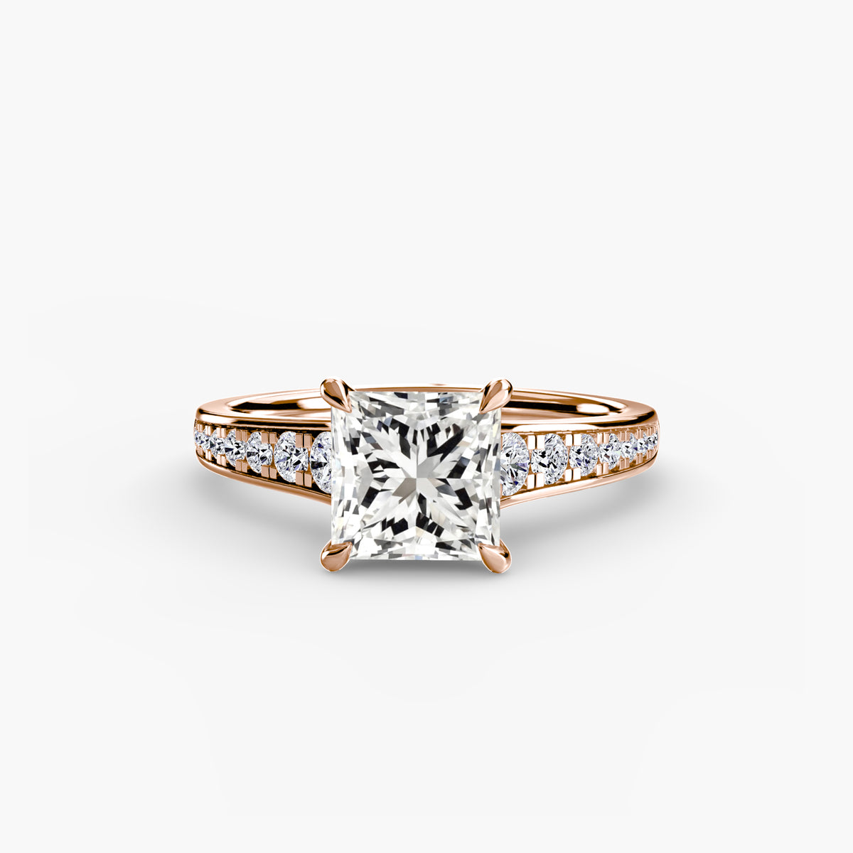 Bianca Solitaire with Pavé