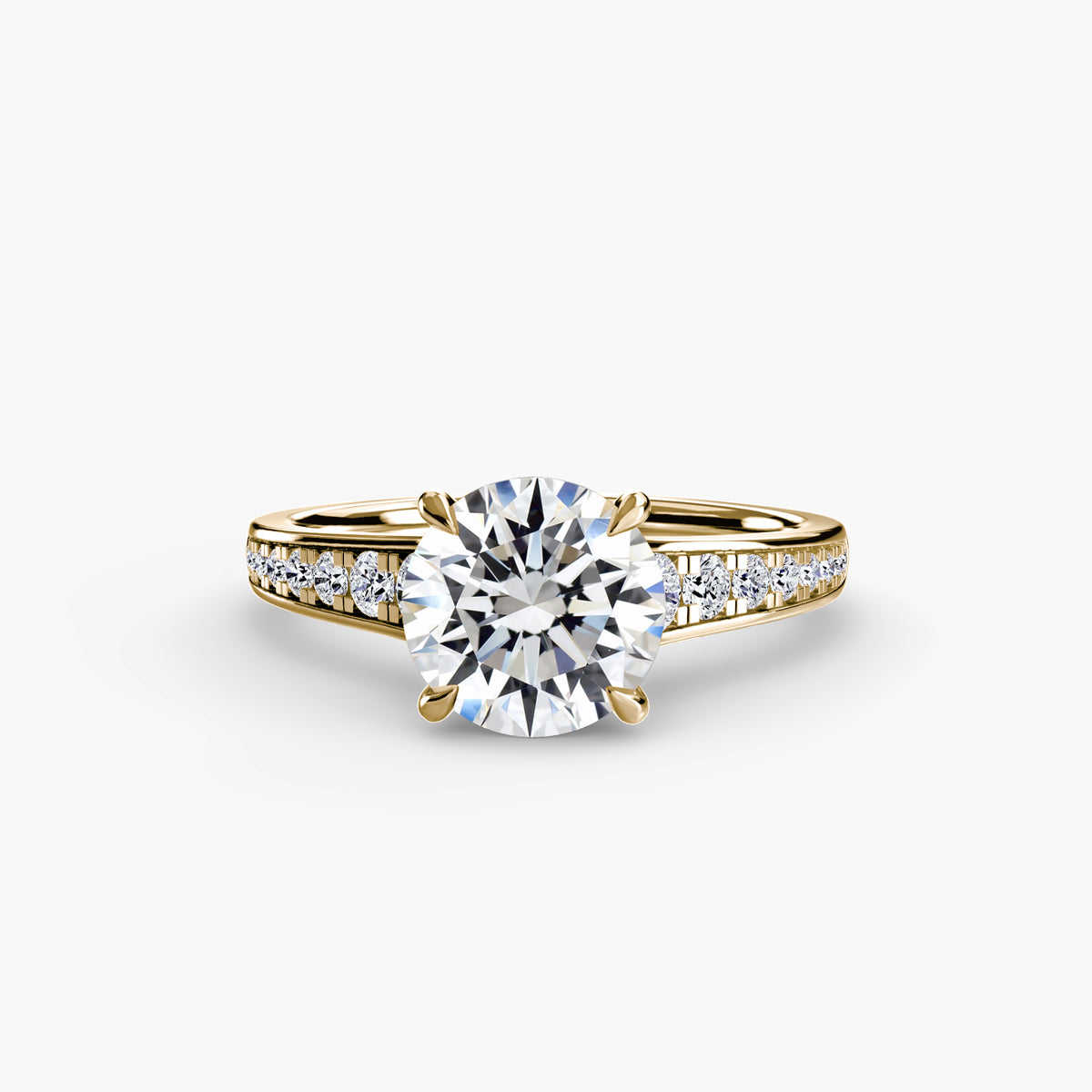 Bianca Solitaire with Pavé