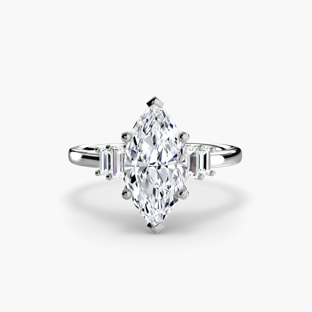 Manuela Baguette Accent Solitaire