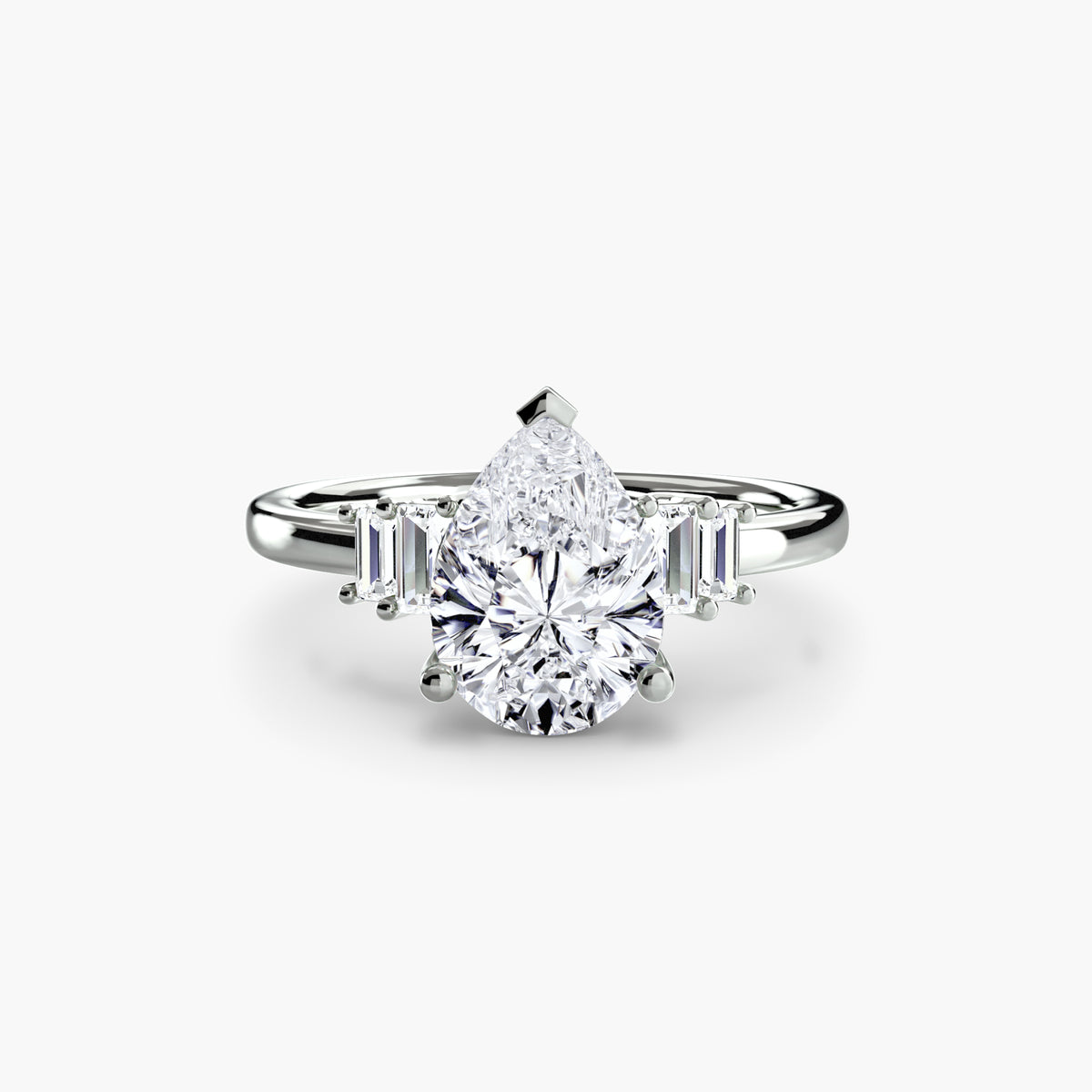 Manuela Baguette Accent Solitaire