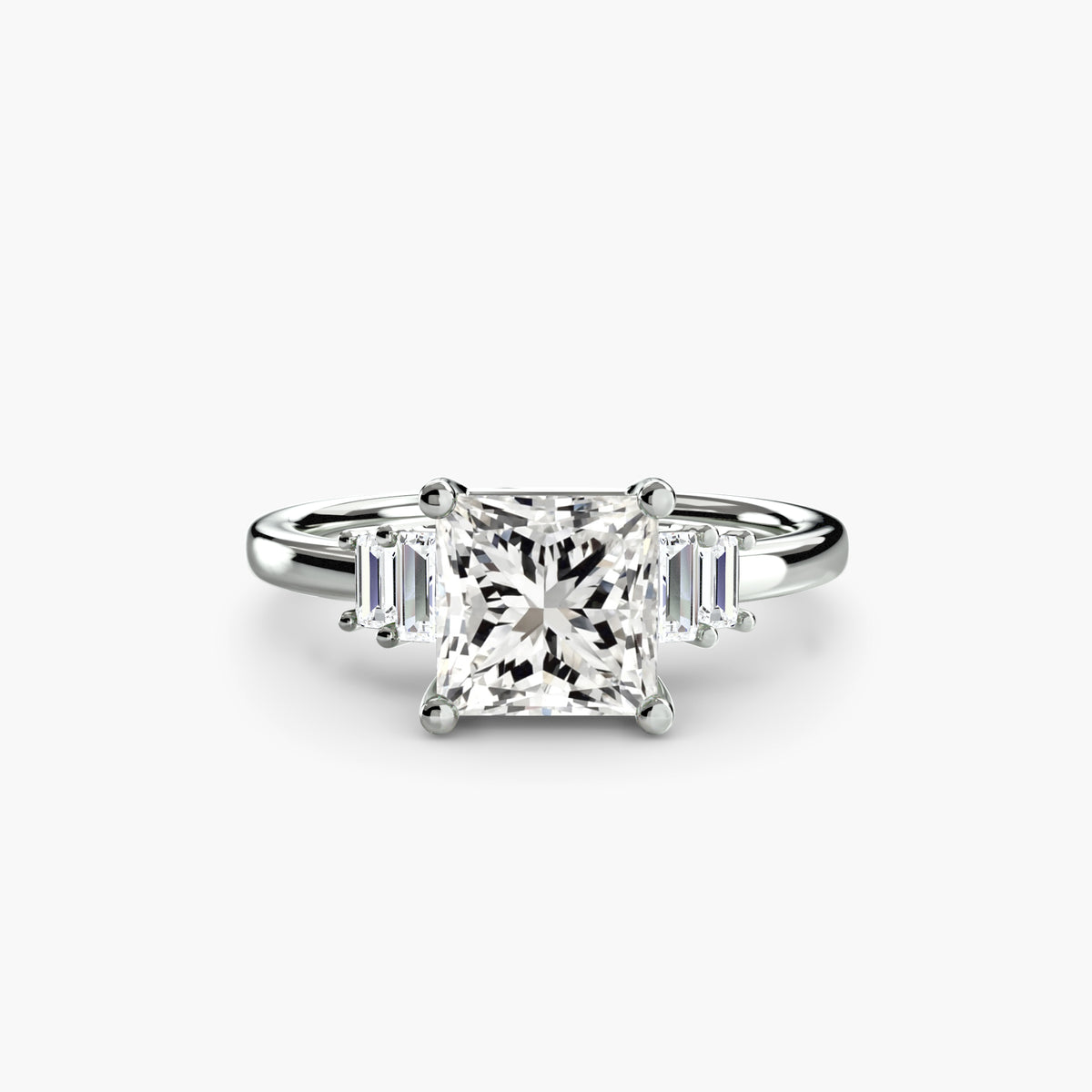 Manuela Baguette Accent Solitaire