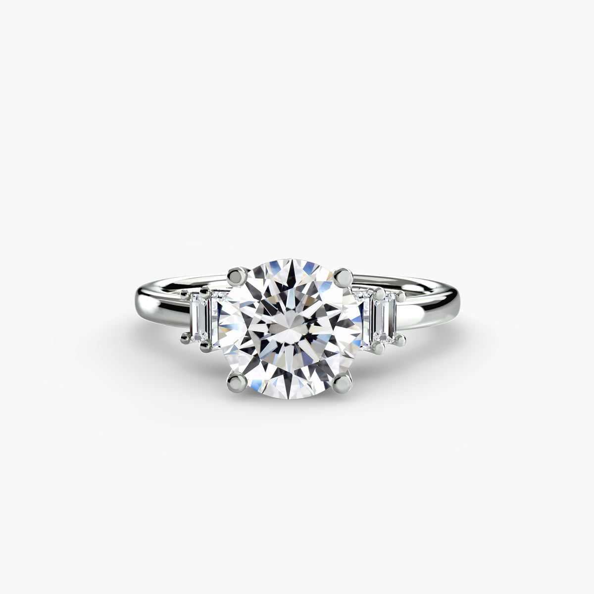 Manuela Baguette Accent Solitaire