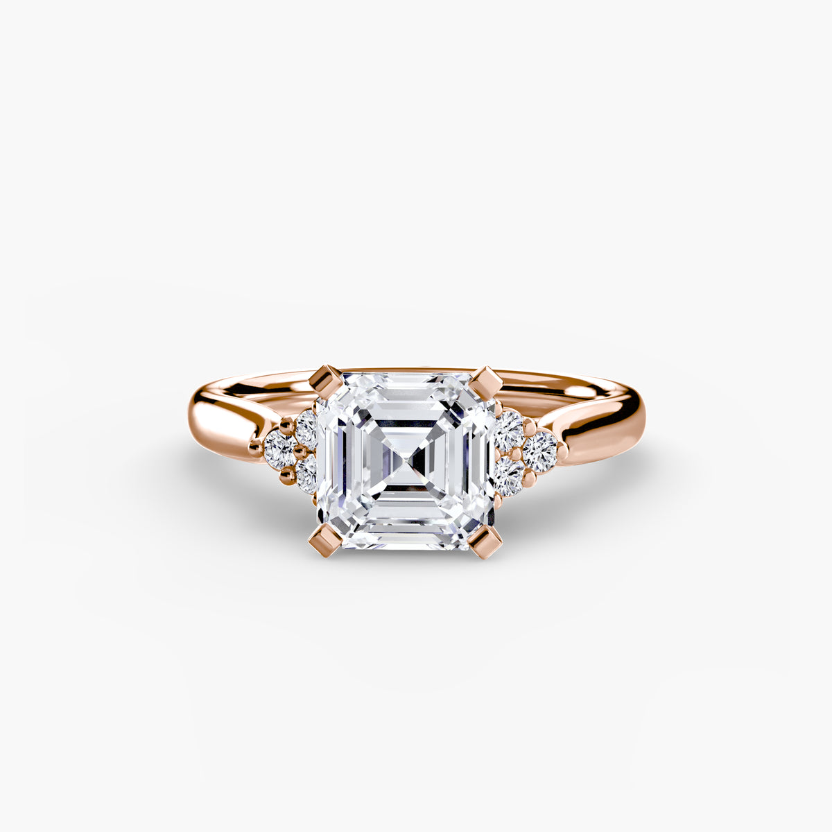 Inés Solitaire with Cluster Shoulders