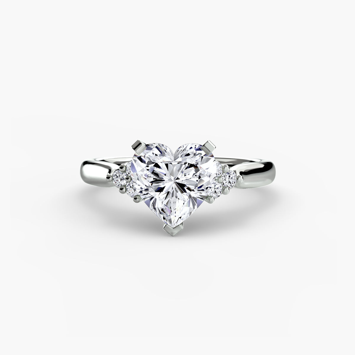 Inés Solitaire with Cluster Shoulders