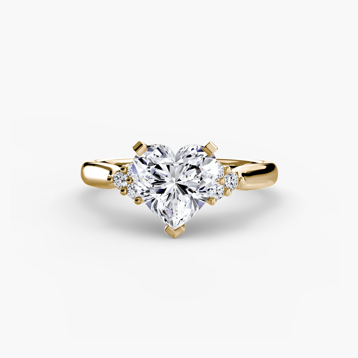 Inés Solitaire with Cluster Shoulders