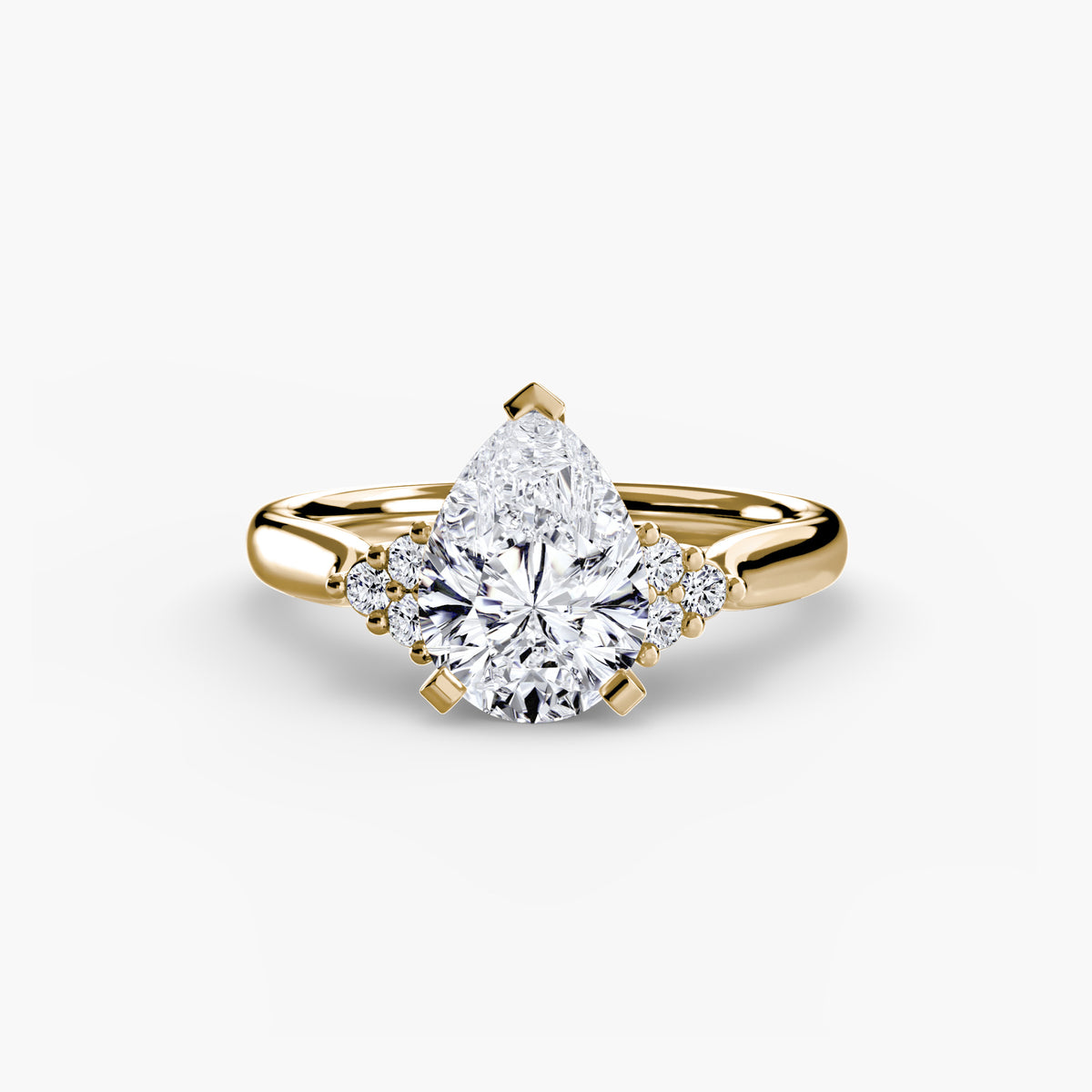 Inés Solitaire with Cluster Shoulders