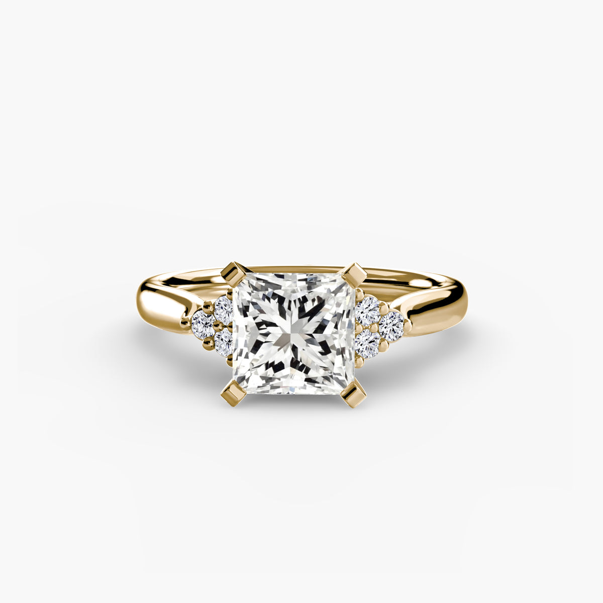 Inés Solitaire with Cluster Shoulders