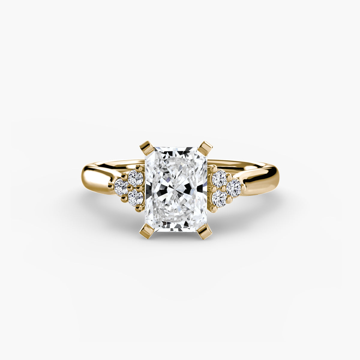 Inés Solitaire with Cluster Shoulders