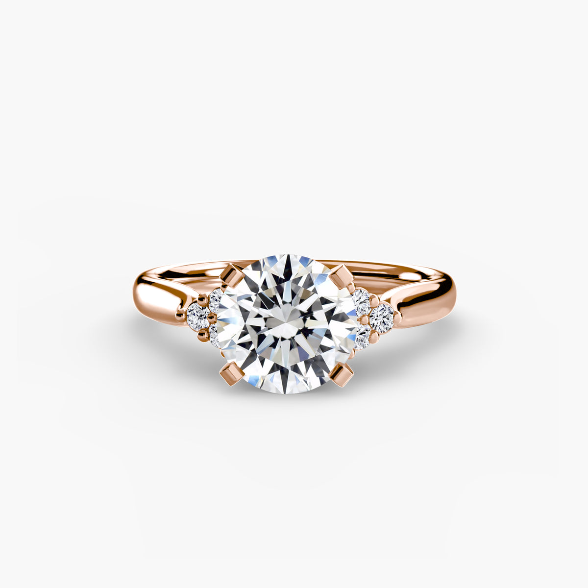 Inés Solitaire with Cluster Shoulders