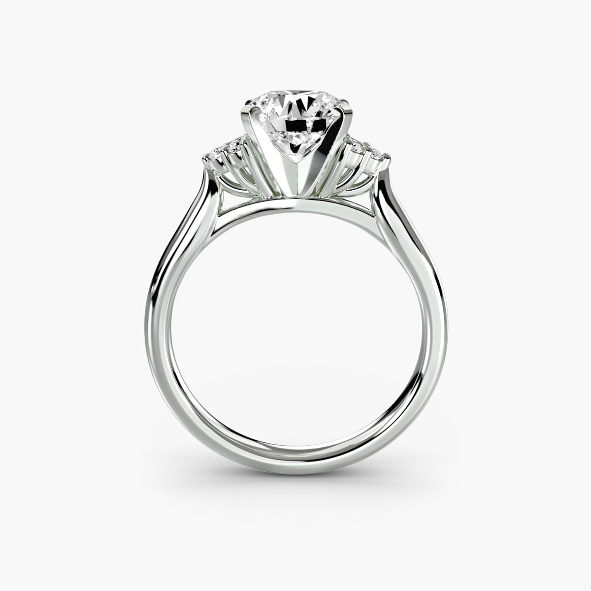 Inés Solitaire with Cluster Shoulders