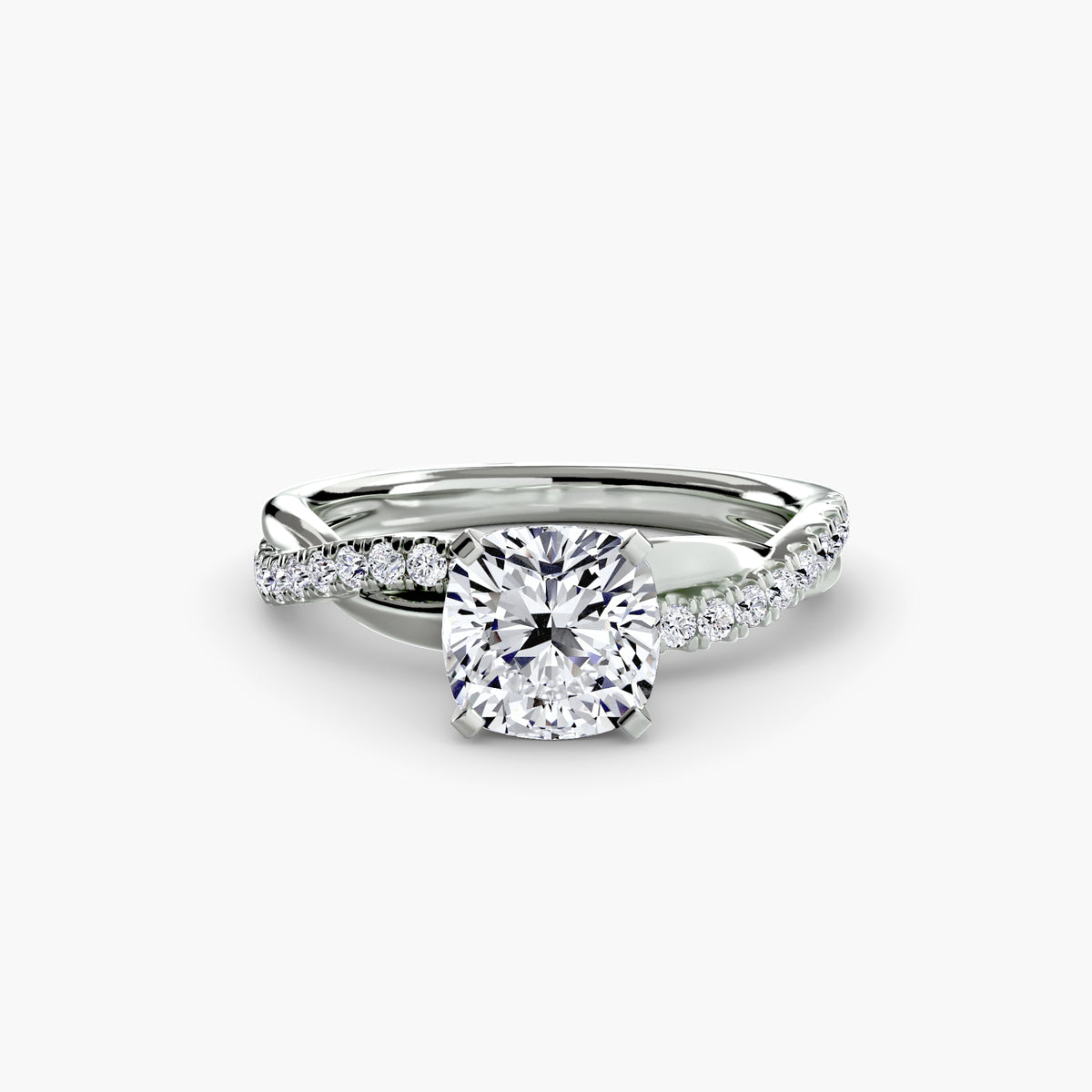 Ximena Emerald Twist Pavé Ring