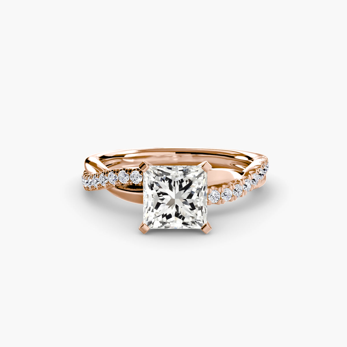 Ximena Emerald Twist Pavé Ring