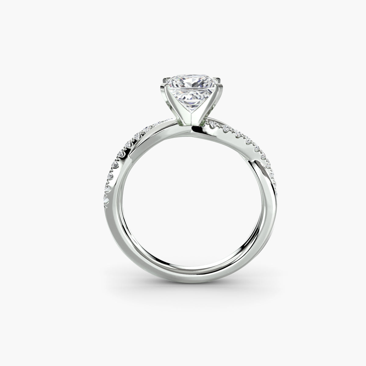 Ximena Emerald Twist Pavé Ring