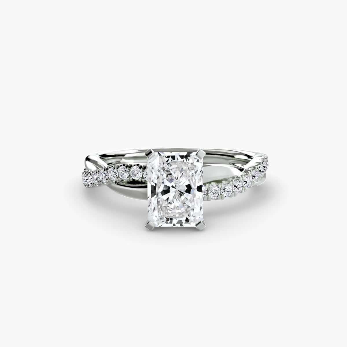 Ximena Emerald Twist Pavé Ring