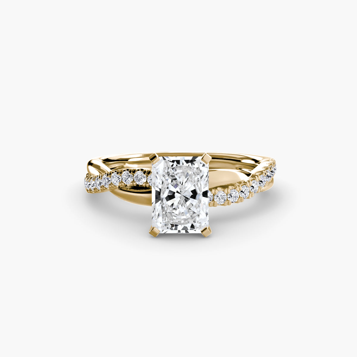 Ximena Emerald Twist Pavé Ring