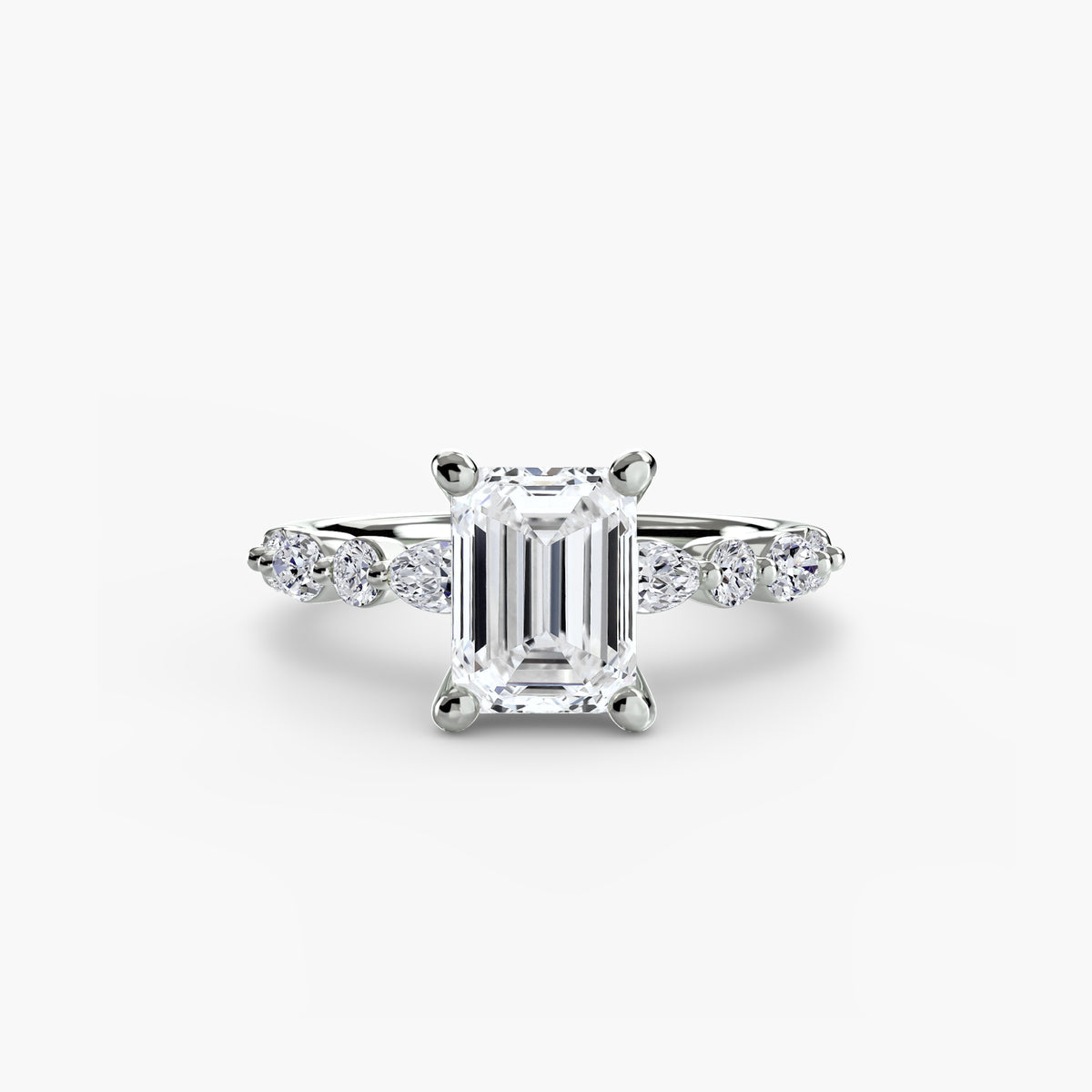 Noemi Solitaire with Eternity Pavé