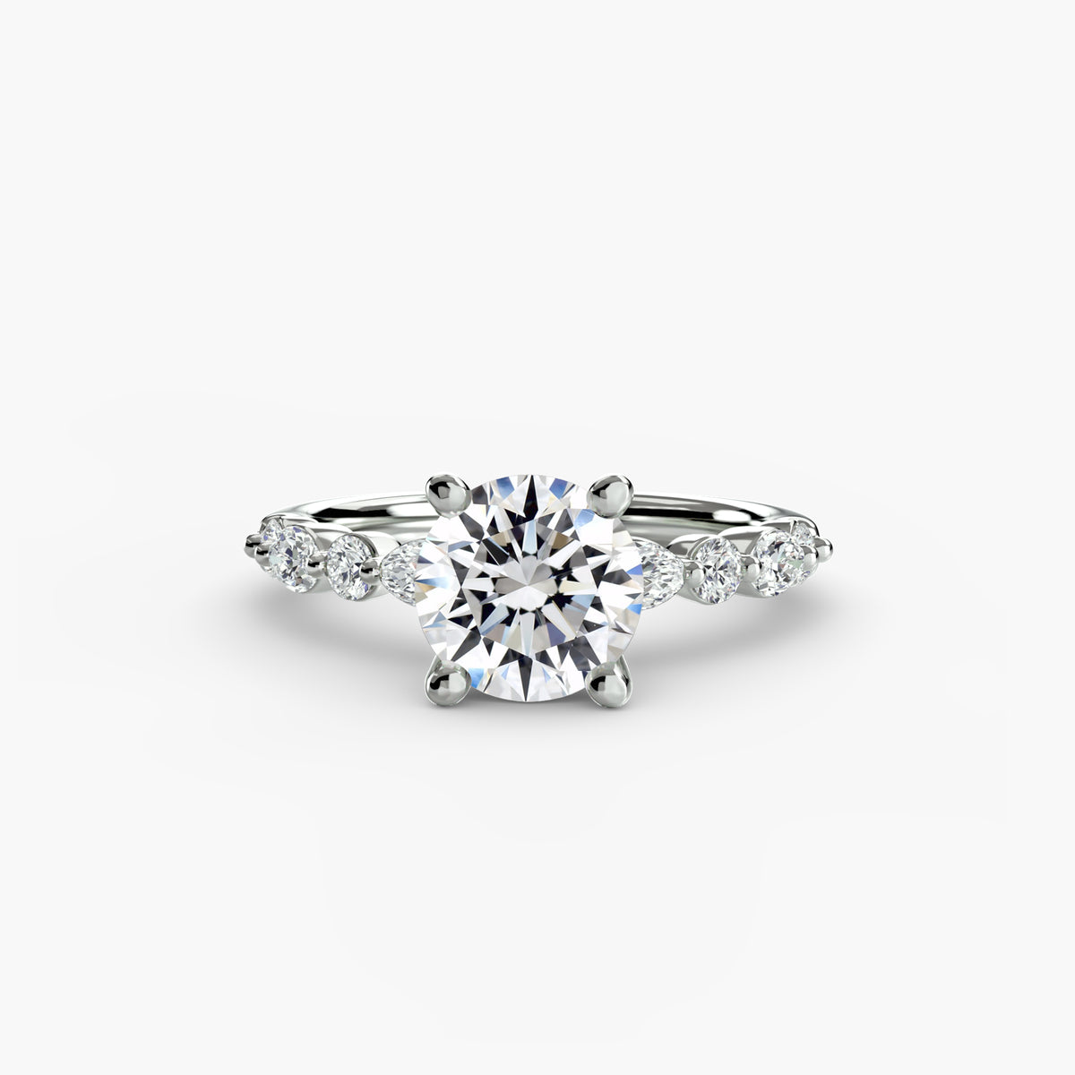 Noemi Solitaire with Eternity Pavé
