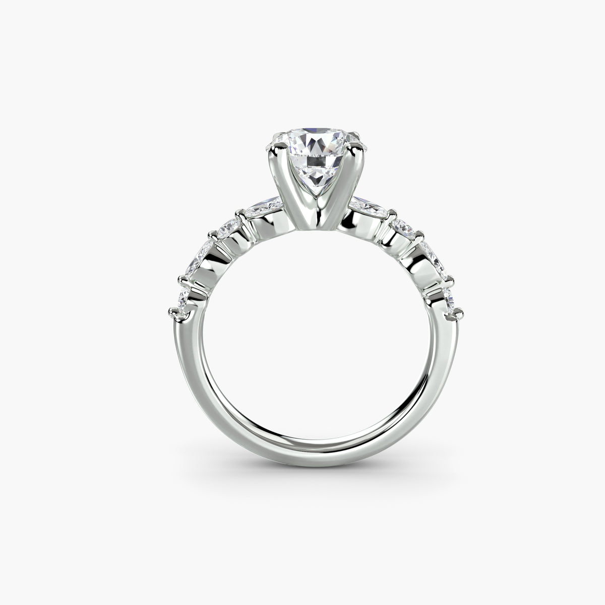 Noemi Solitaire with Eternity Pavé