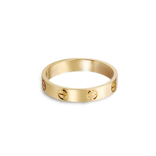 Small Screw Ring 18k Gold