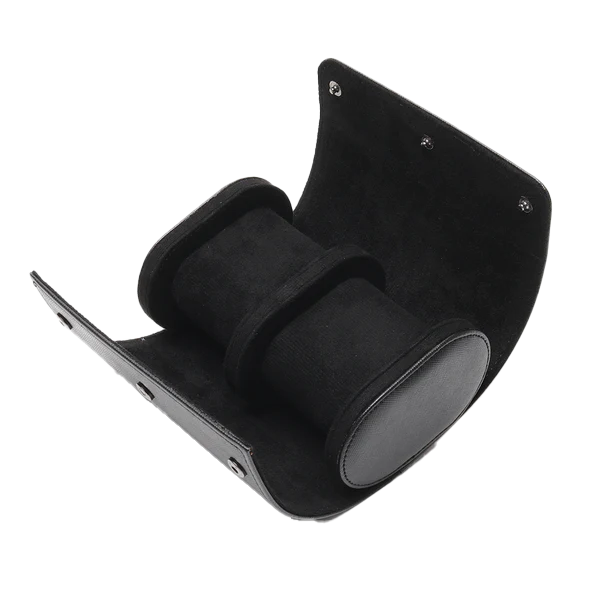 Double Watch Roll Leather Travel Case