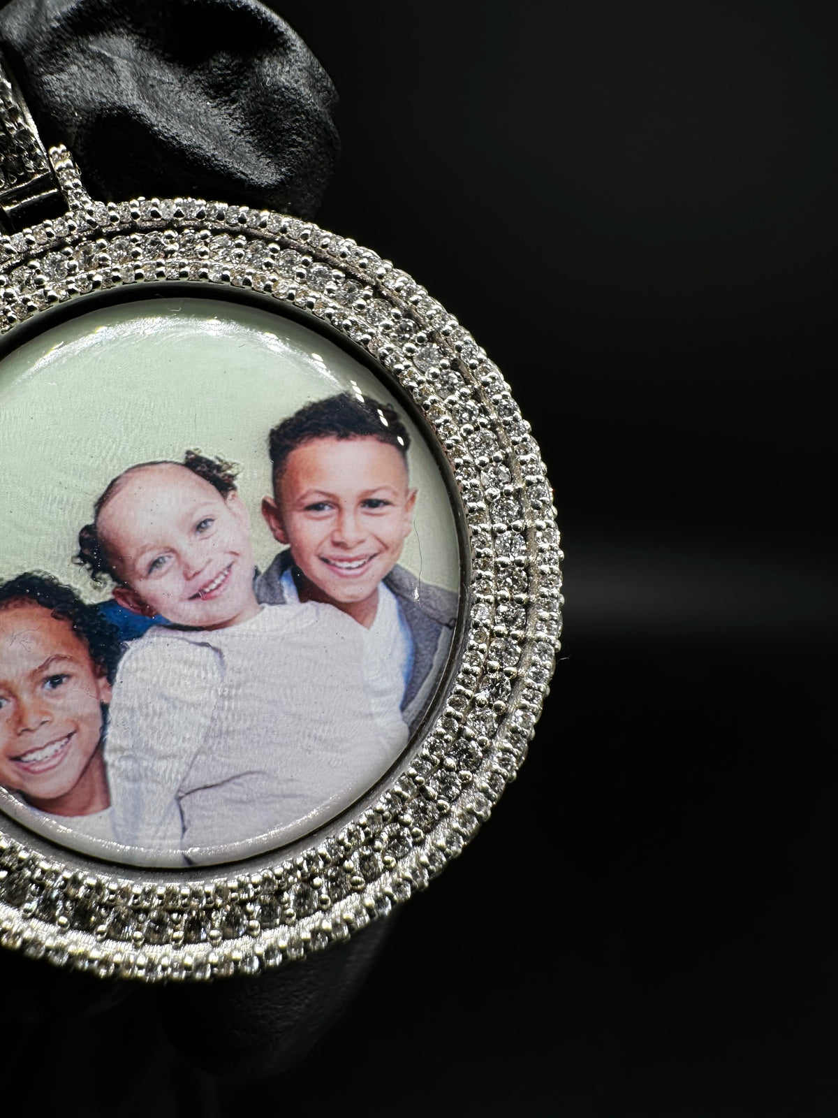 Diamond Picture Pendant 3-Row 35mm 2.5ct