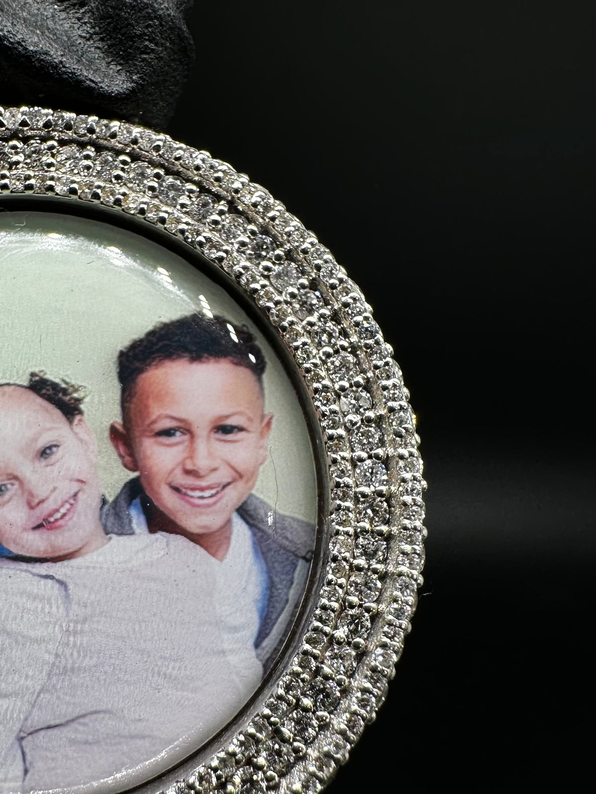 Diamond Picture Pendant 3-Row 35mm 2.5ct