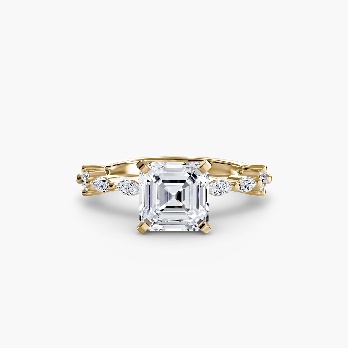 Raffaella Solitaire with Eternity Pavé