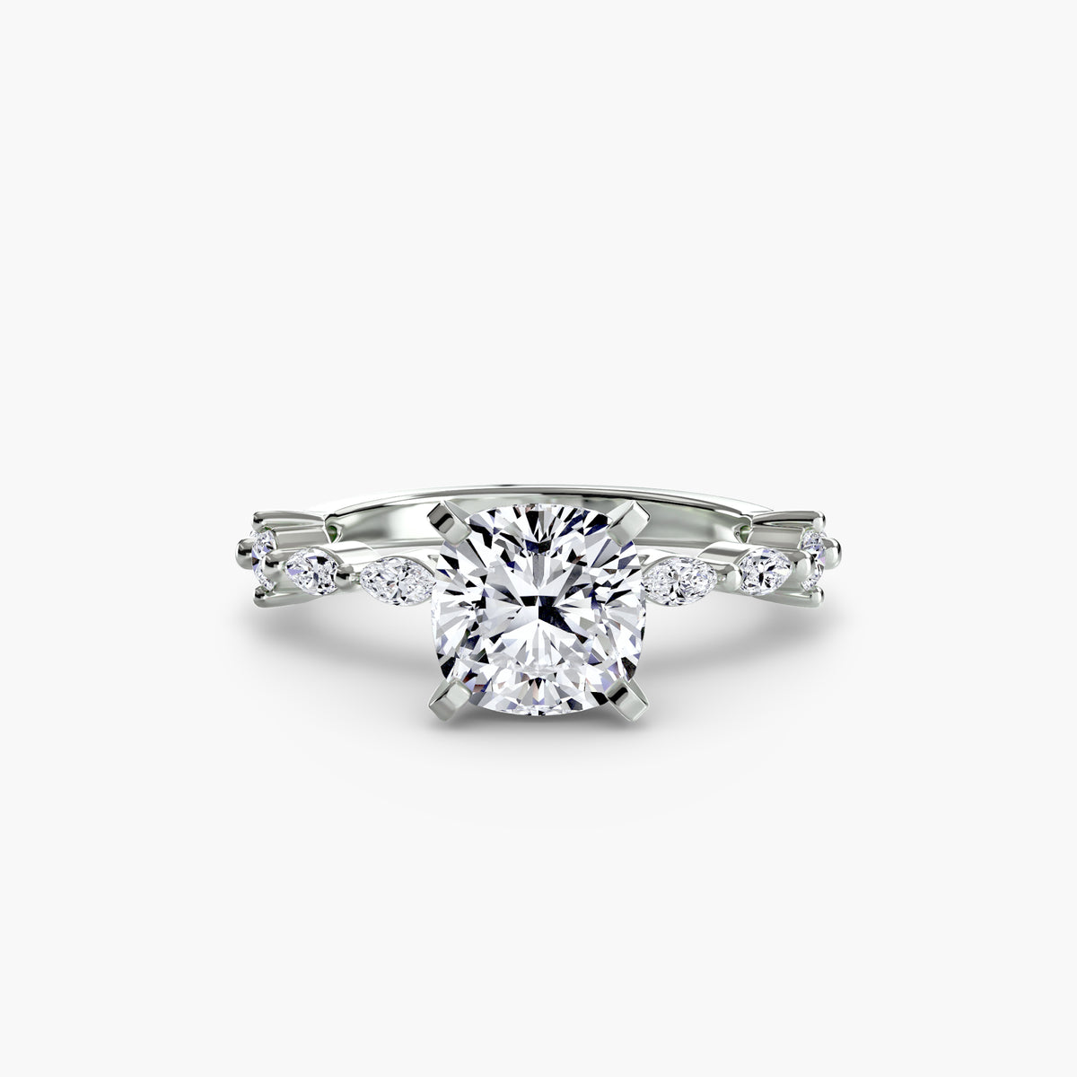 Raffaella Solitaire with Eternity Pavé