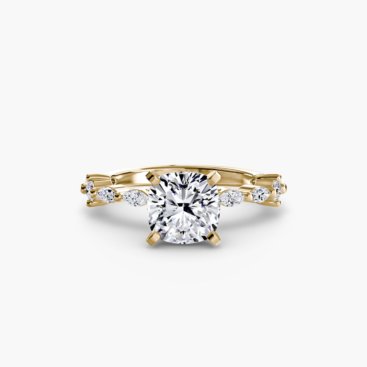 Raffaella Solitaire with Eternity Pavé