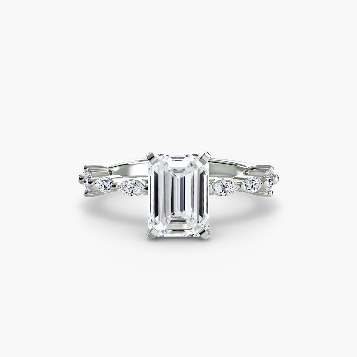 Raffaella Solitaire with Eternity Pavé