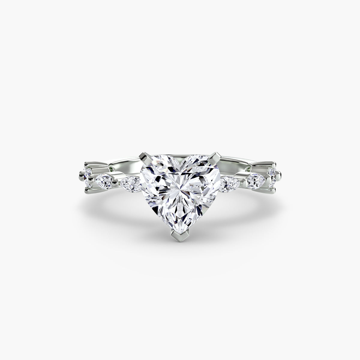 Raffaella Solitaire with Eternity Pavé