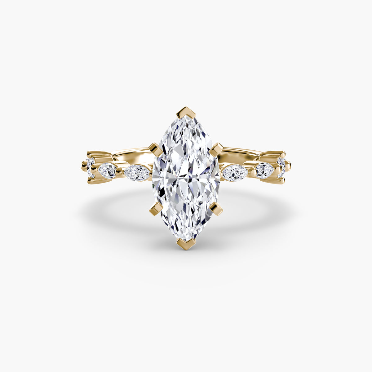 Raffaella Solitaire with Eternity Pavé