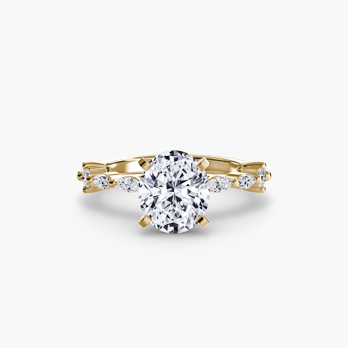 Raffaella Solitaire with Eternity Pavé