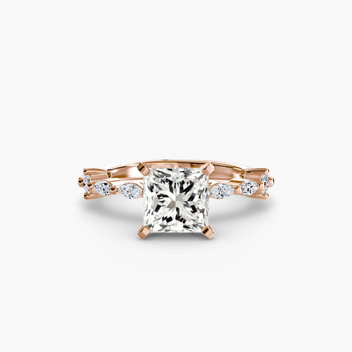 Raffaella Solitaire with Eternity Pavé