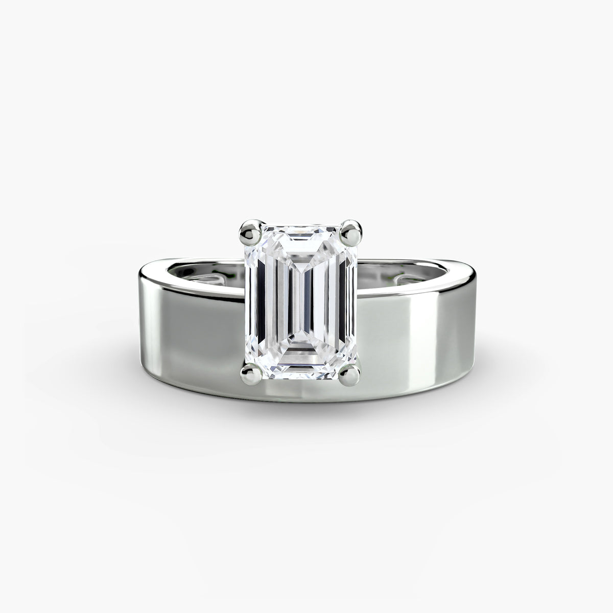 Federica Wide Band Solitaire