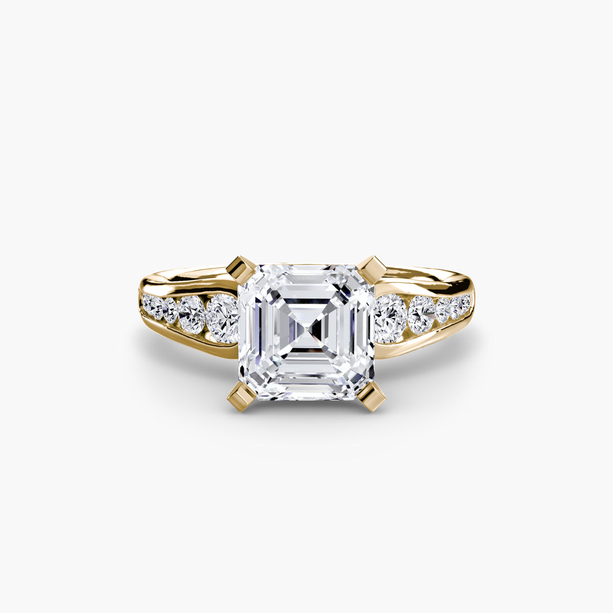 Chiara Solitaire with Pavé