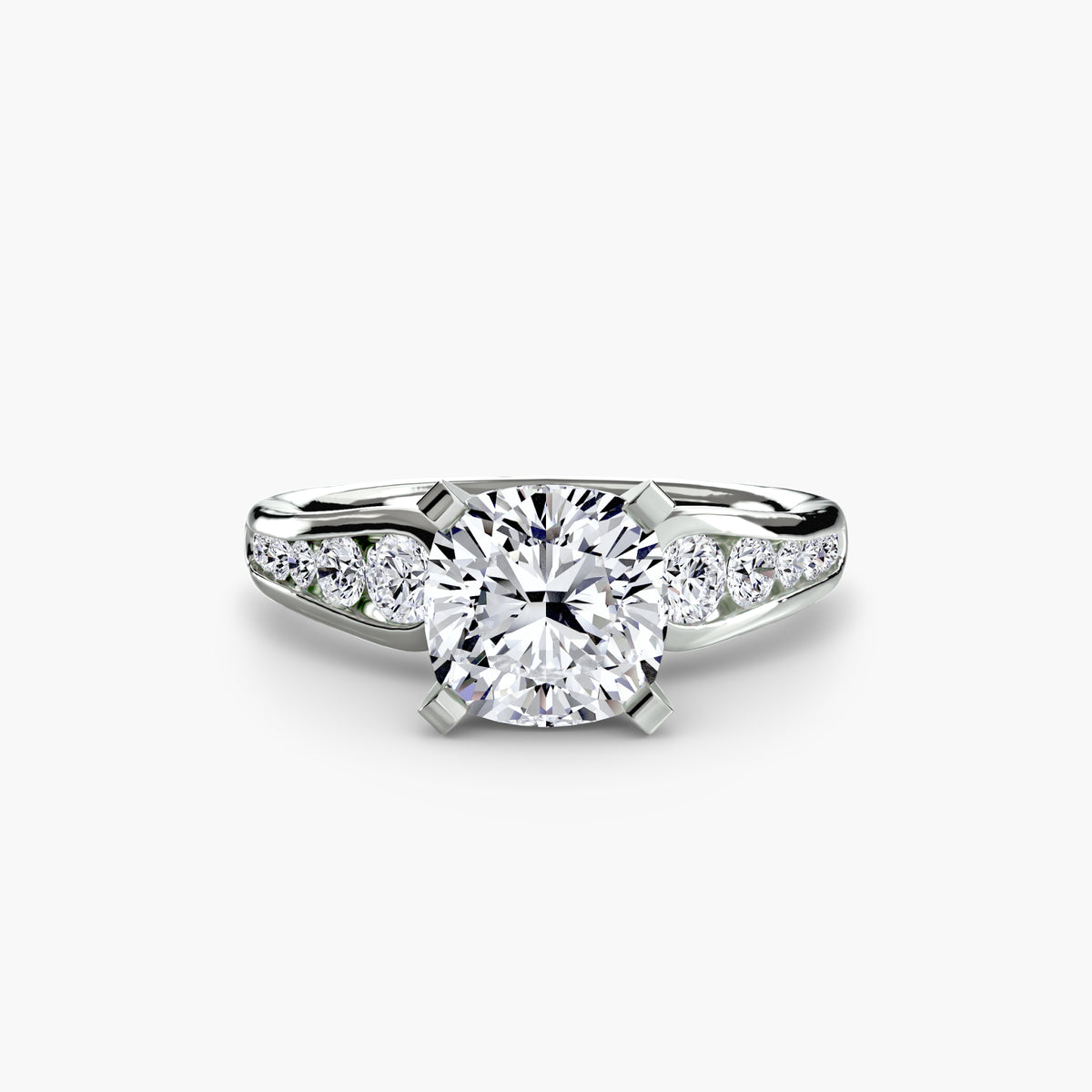 Chiara Solitaire with Pavé