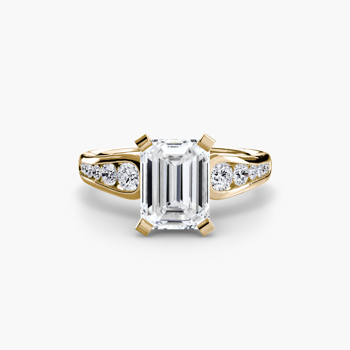 Chiara Solitaire with Pavé