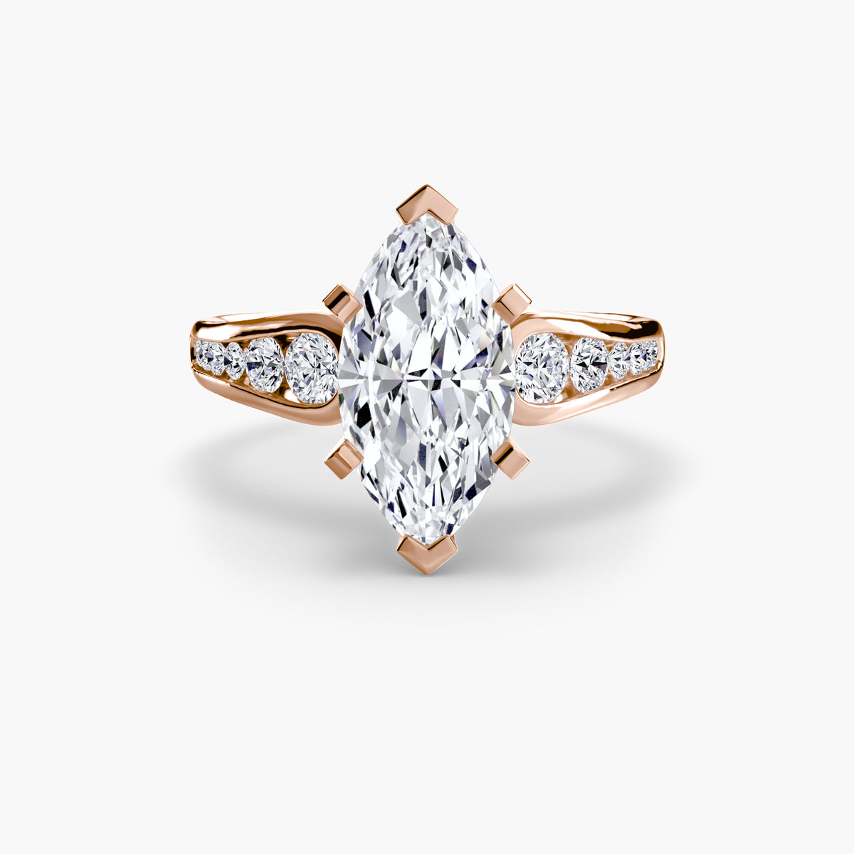 Chiara Solitaire with Pavé