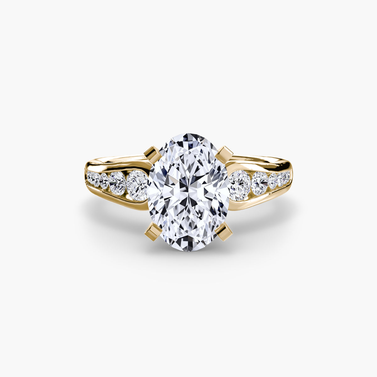 Chiara Solitaire with Pavé