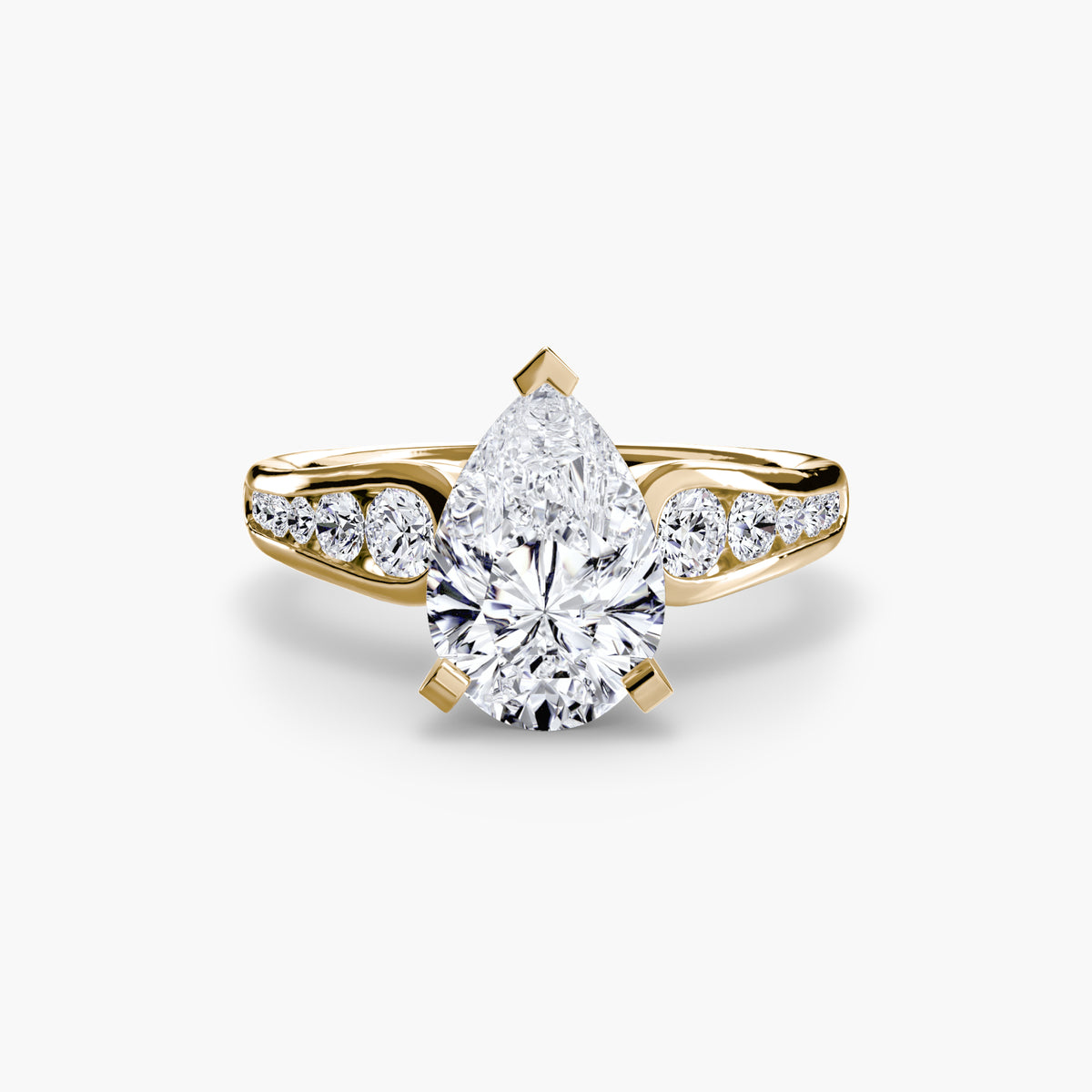 Chiara Solitaire with Pavé
