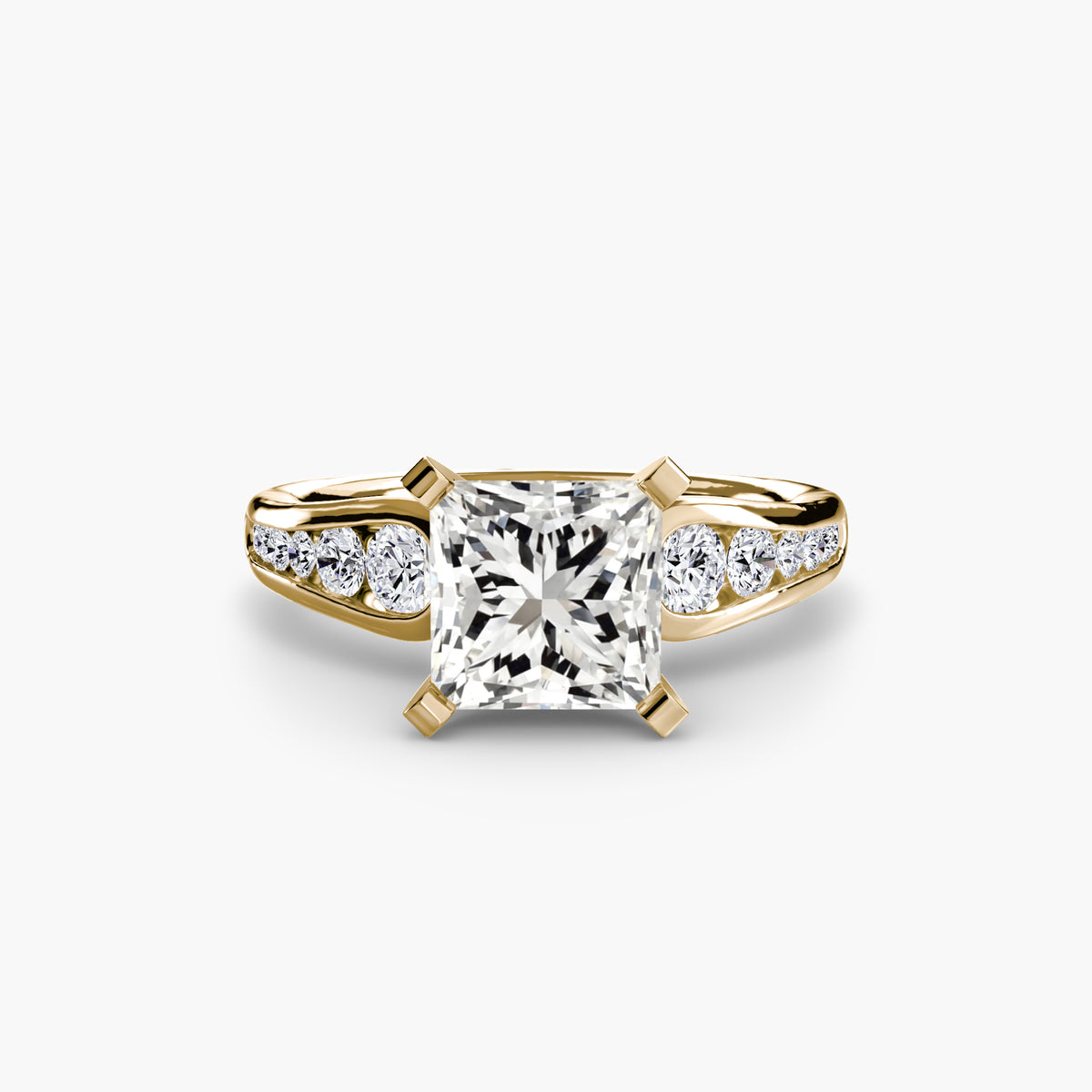 Chiara Solitaire with Pavé