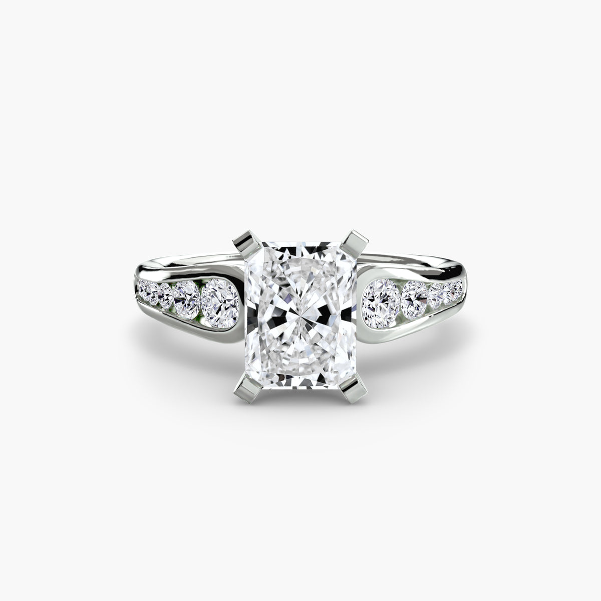 Chiara Solitaire with Pavé