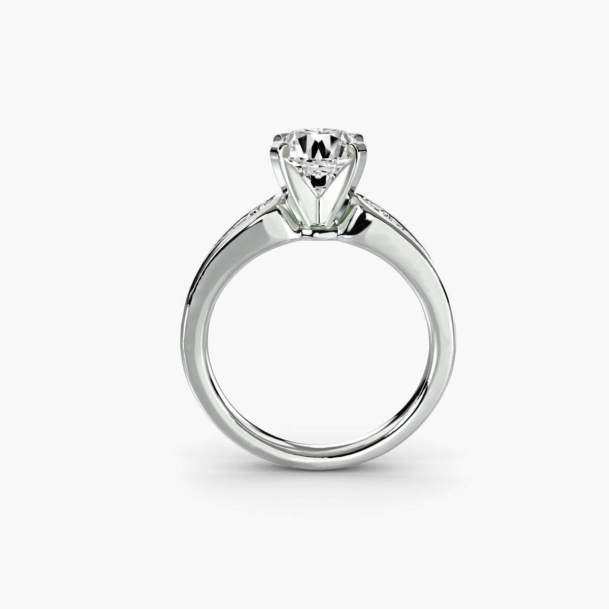 Chiara Solitaire with Pavé