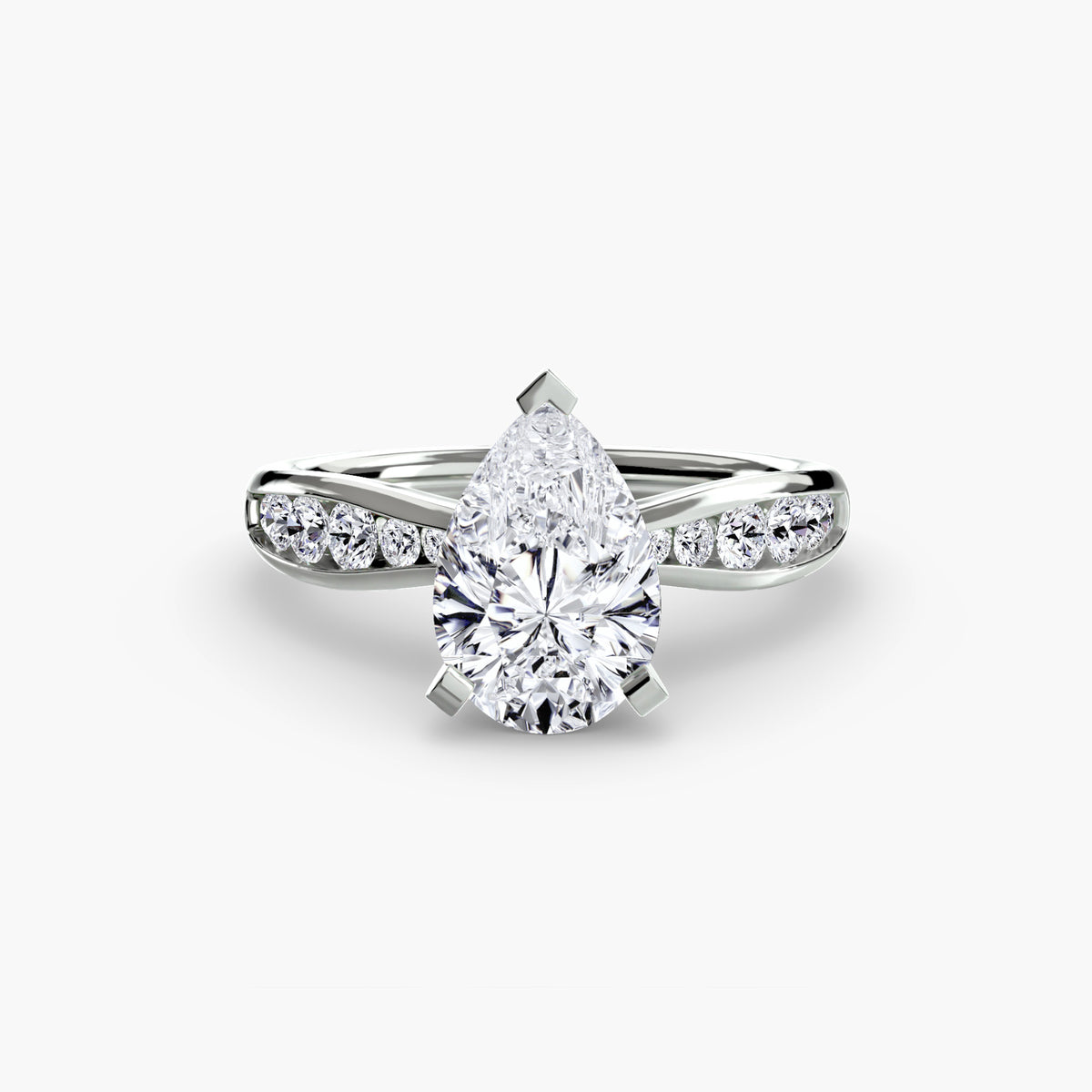 Elena Solitaire with Pavé