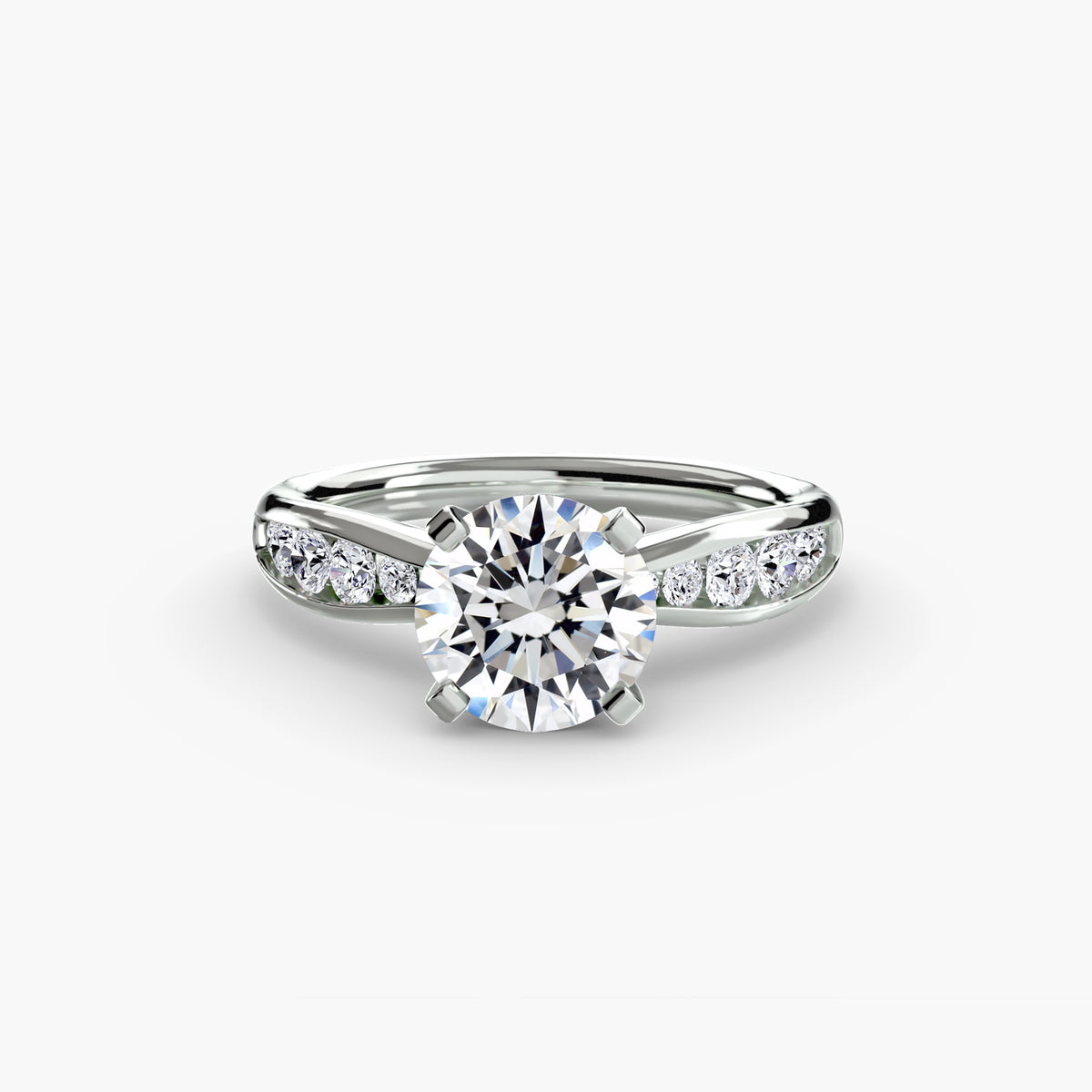 Elena Solitaire with Pavé