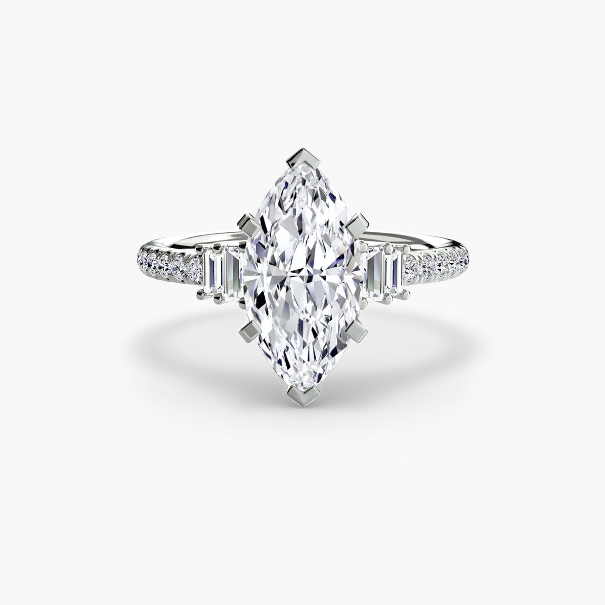 Alessia Solitaire with Pavé